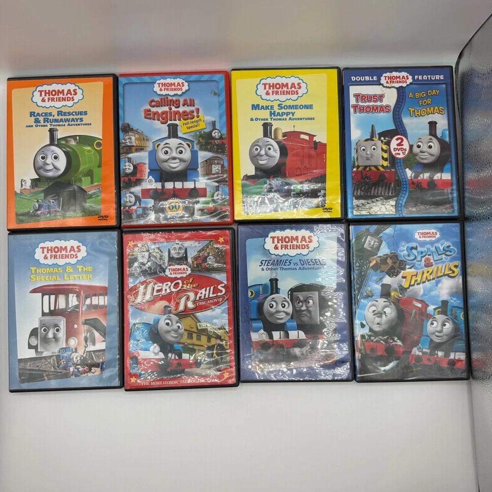 Thomas & Friends Lot of 8 Kids DVDs Thomas The Train Tank Engine TESTED WORKING